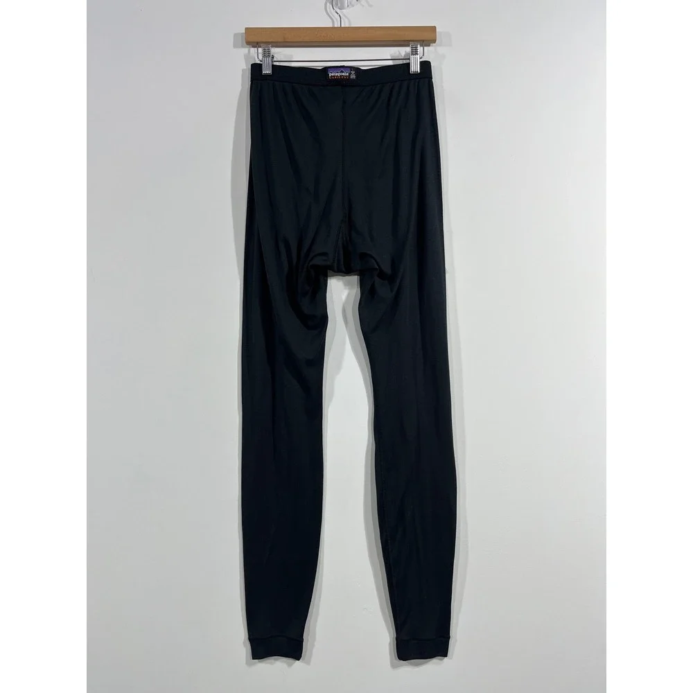 Patagonia Capilene Gorpcore Mens Large Black Base Layer Thermal Pants Outdoors